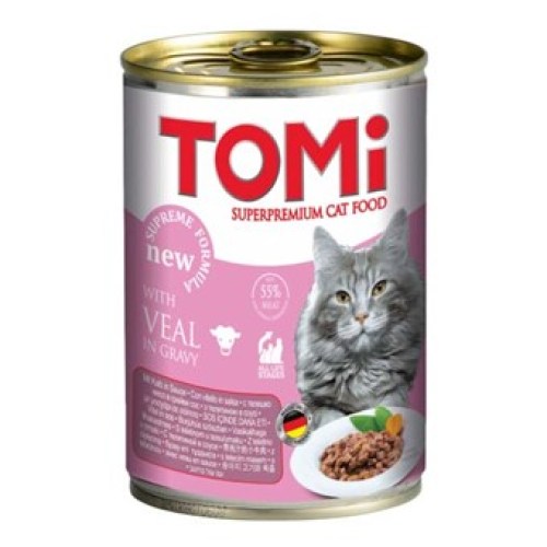 TOMI Konzerva za mačke Teletina u sosu